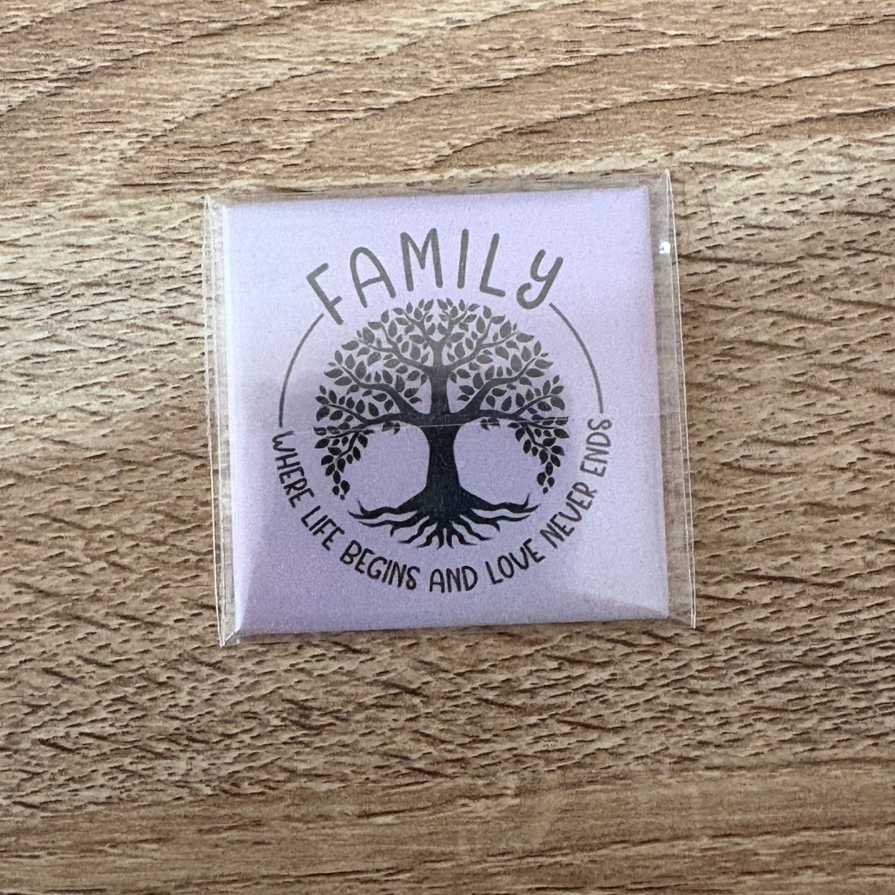 Family Where Life Begins | 50mm Magnet | Heartfelt