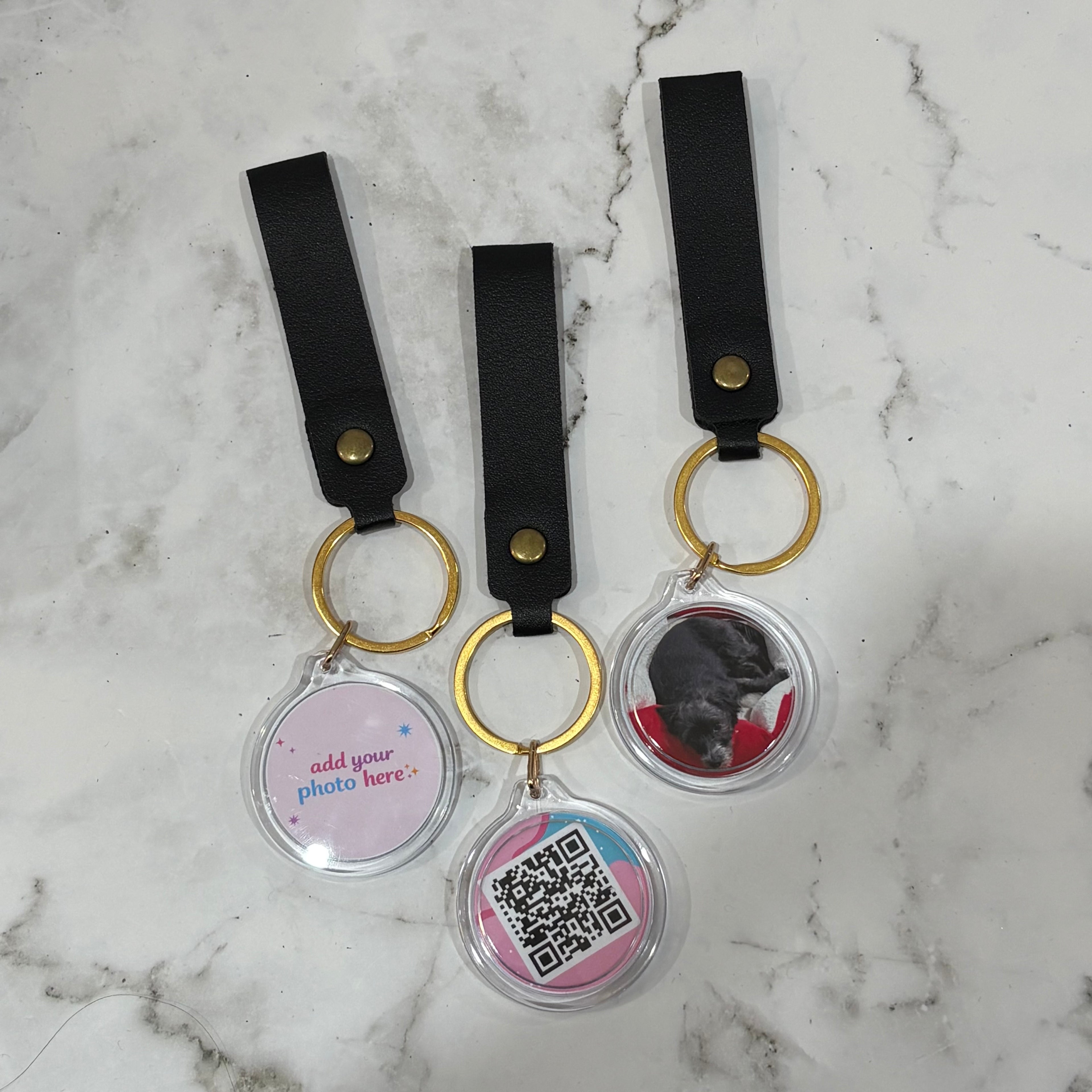 Acrylic Photo Keyring Double Sided