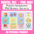 Positive Affirmation PNG Bundle | Instant Digital Download