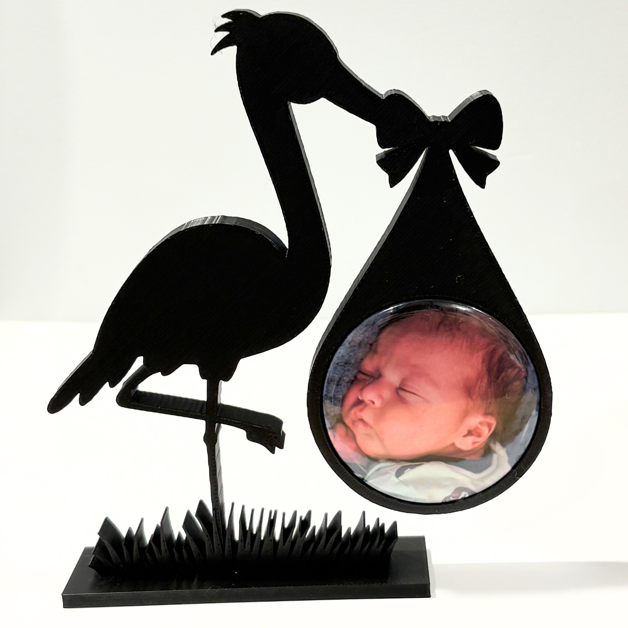 Photo Magnet Frame - Stork Round - 58mm