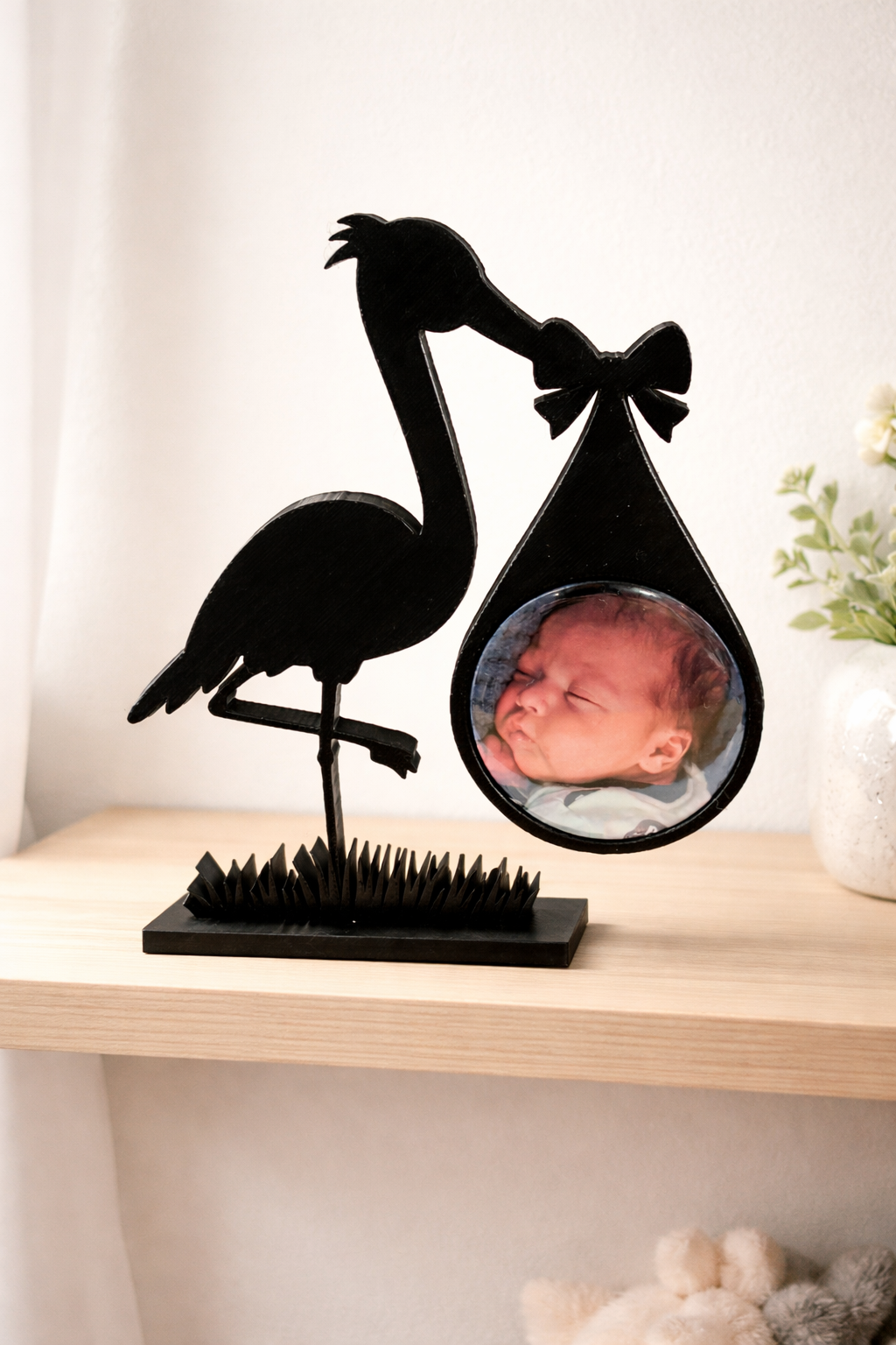 Photo Magnet Frame - Stork Round - 58mm